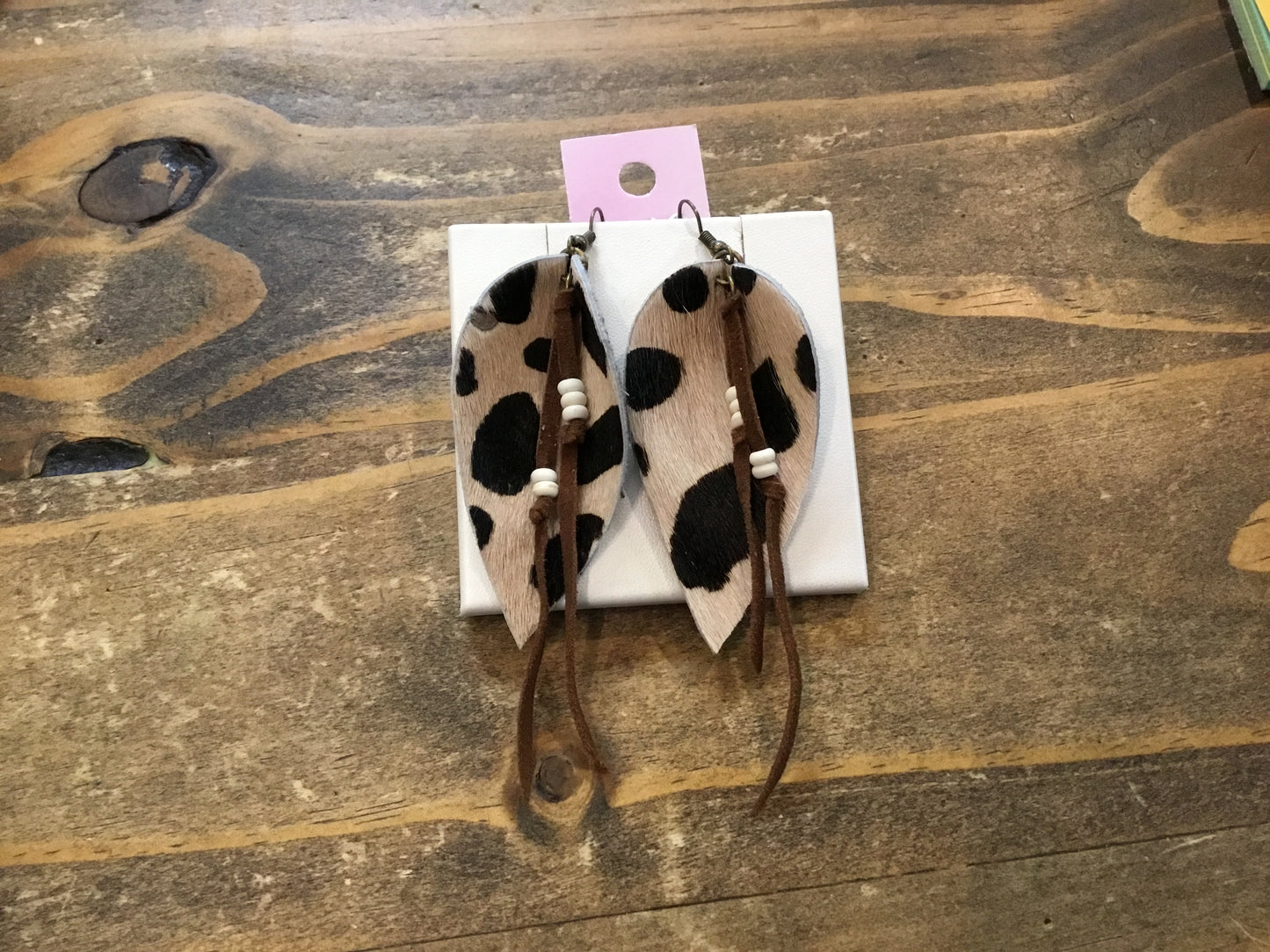 Carol Su Asstd. Handmade Leather Earrings