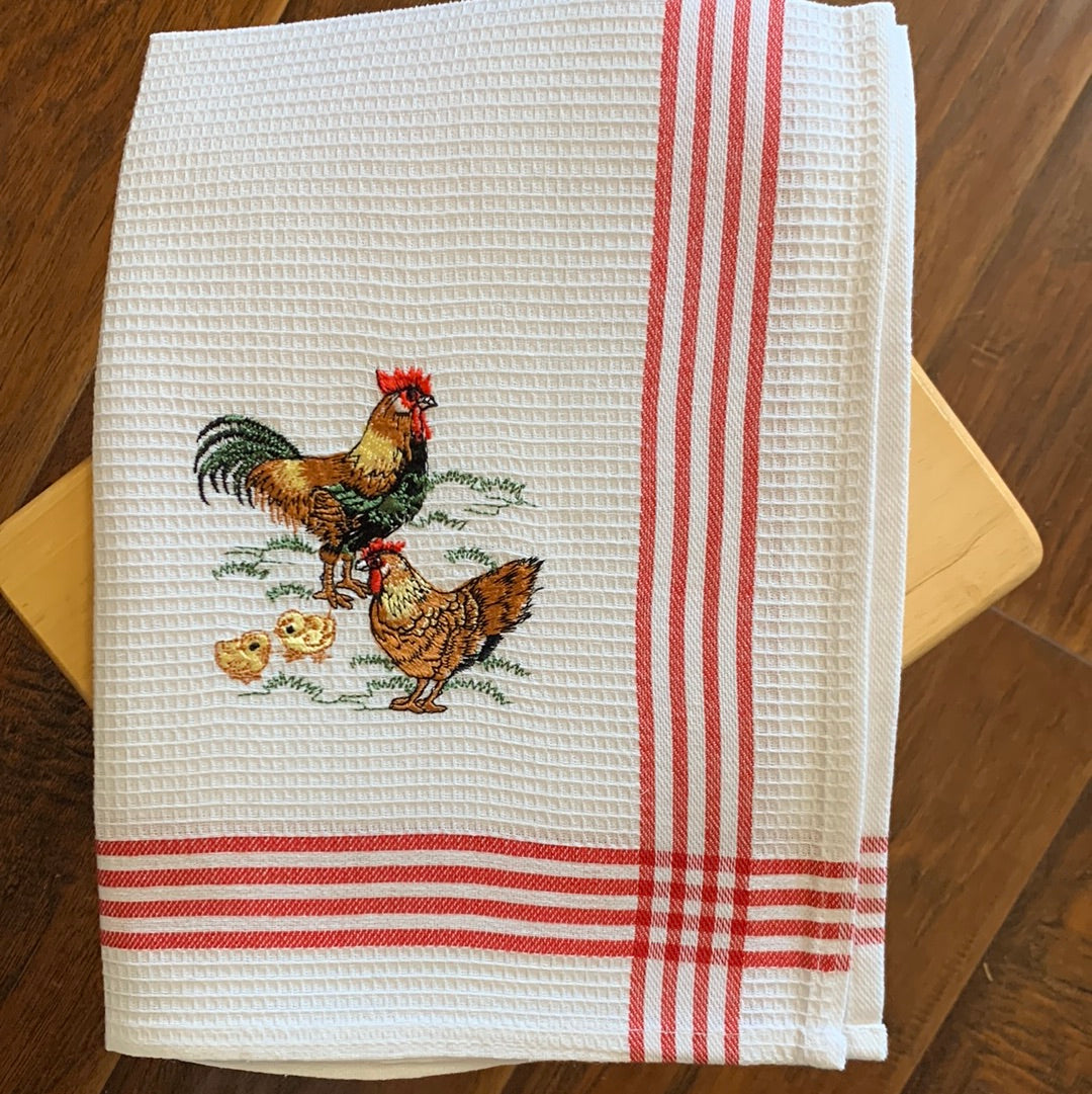 Cotton Embroidered Tea Towel