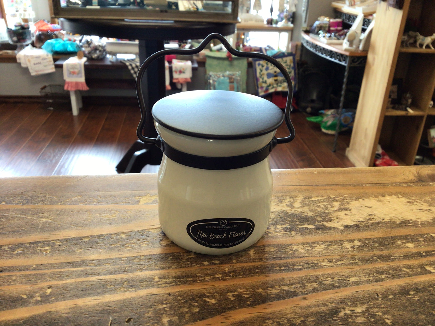 Cream Jar Handle/Lid Milkhouse Candle