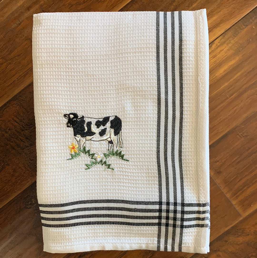 Cotton Embroidered Tea Towel
