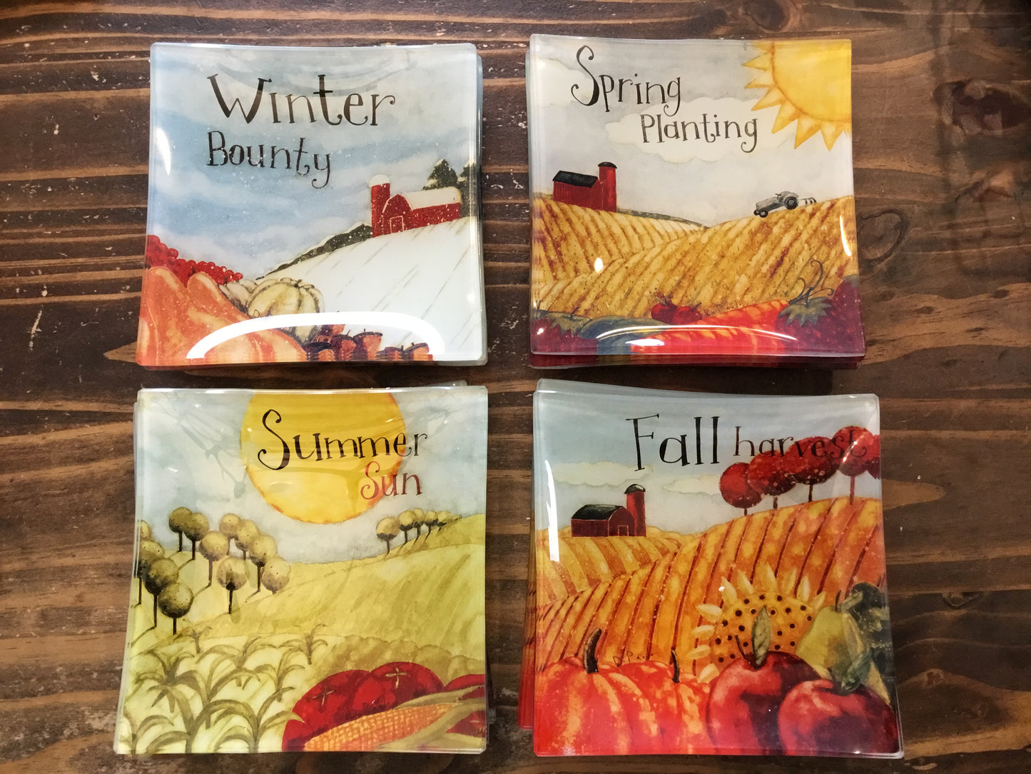6” Artisan Glass Plates