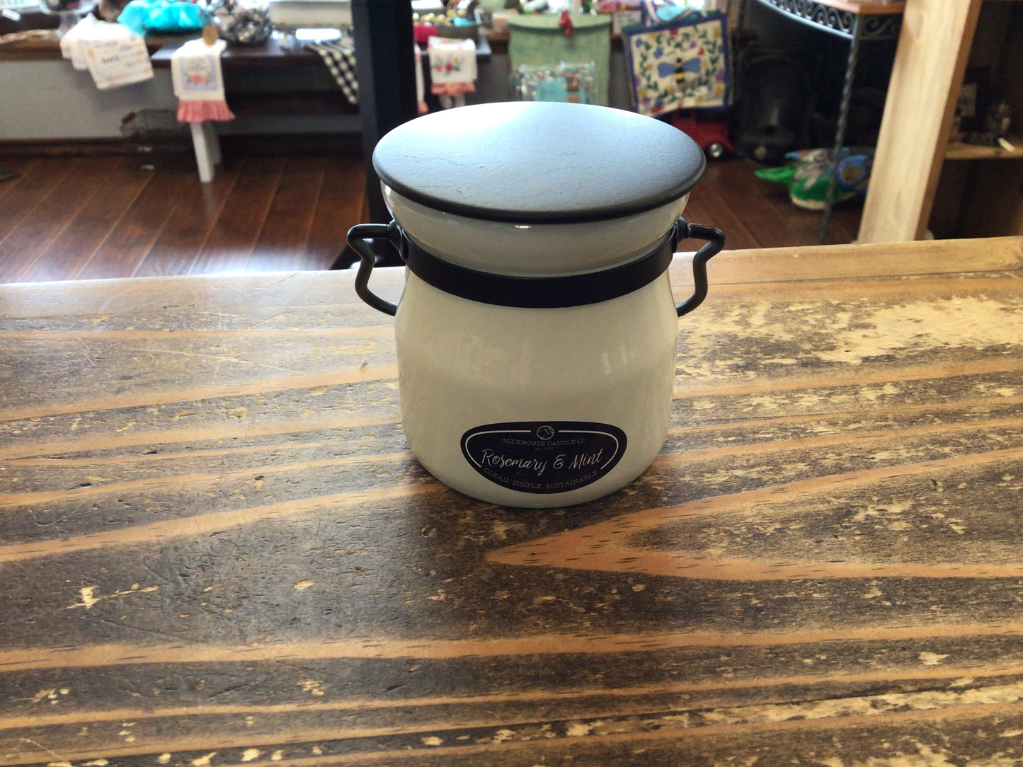 Cream Jar Handle/Lid Milkhouse Candle