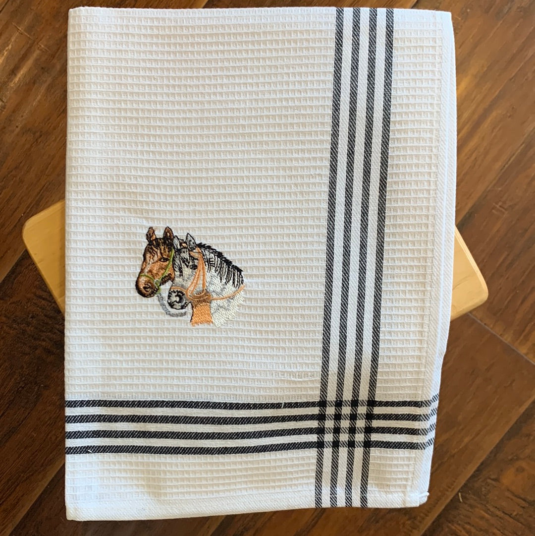 Cotton Embroidered Tea Towel