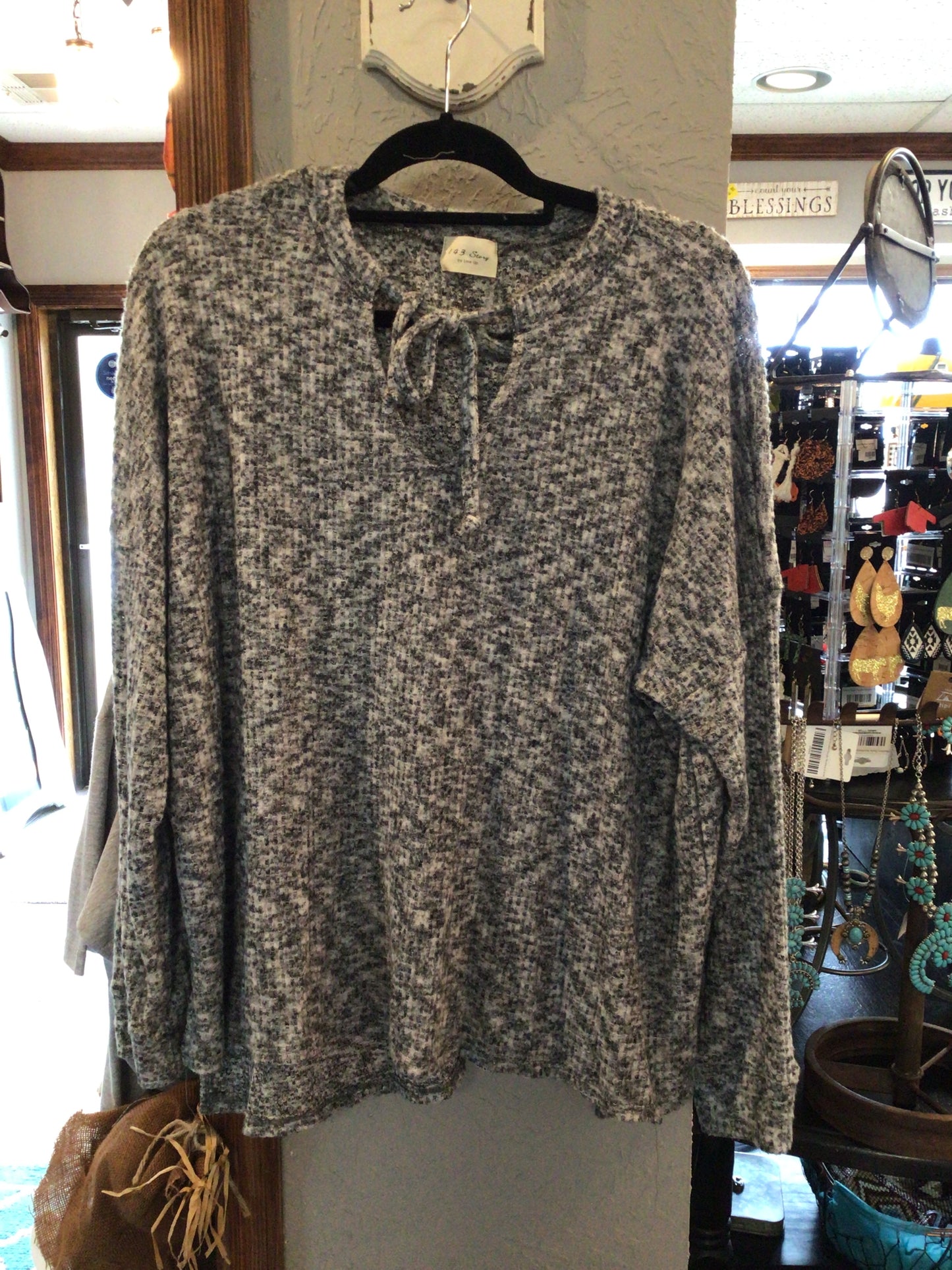 Gray Cashmere Sweater