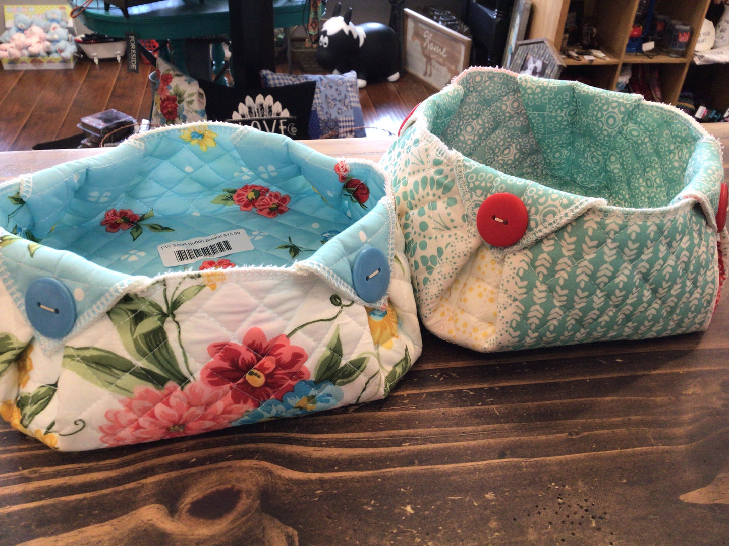 PW Small Button Basket