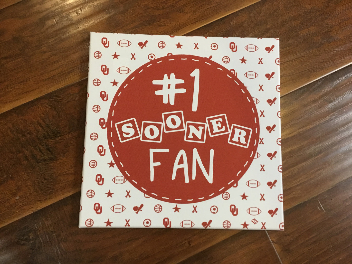 OU/OSU #1 Fan Canvas