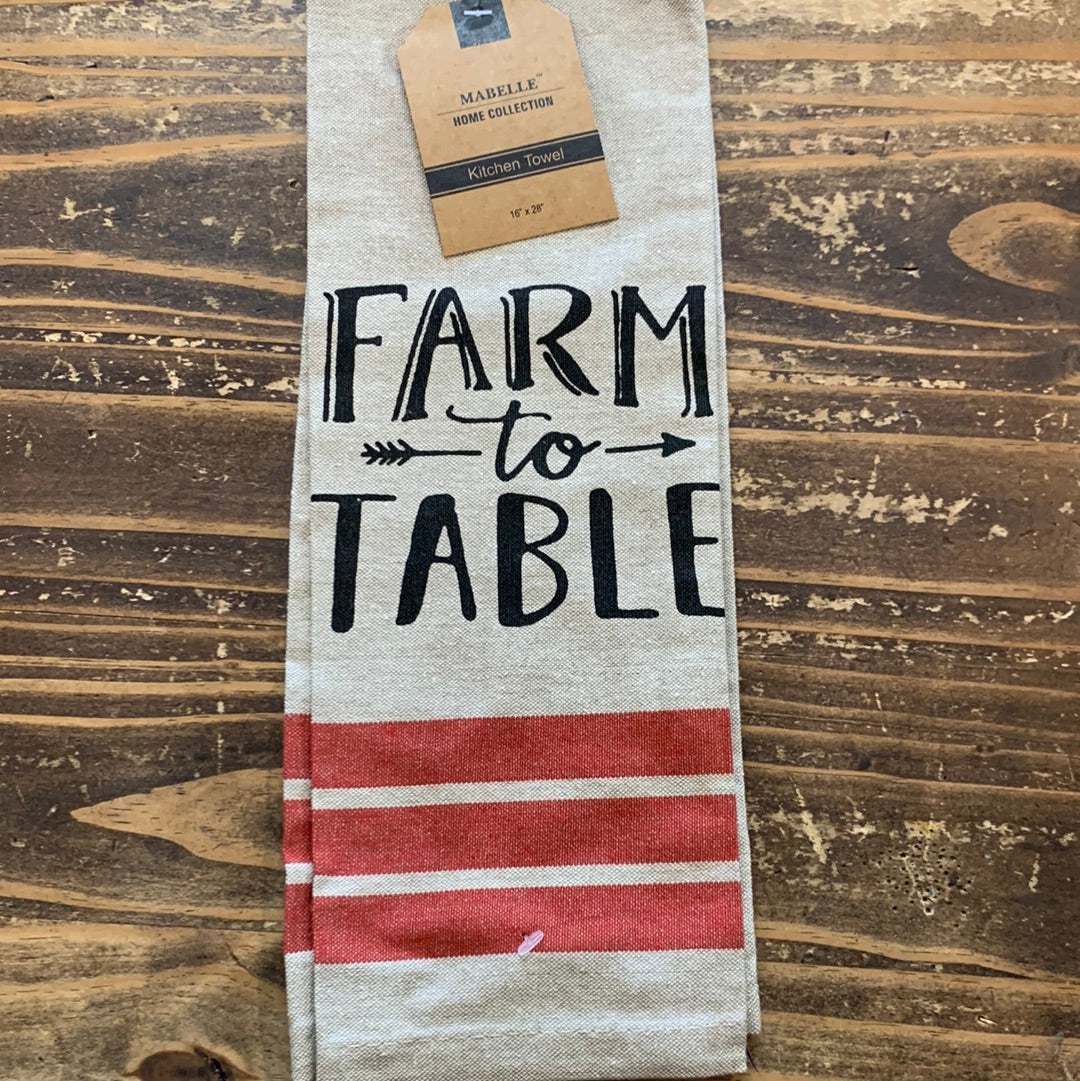 Farmers Table Printed Kitchen Towel