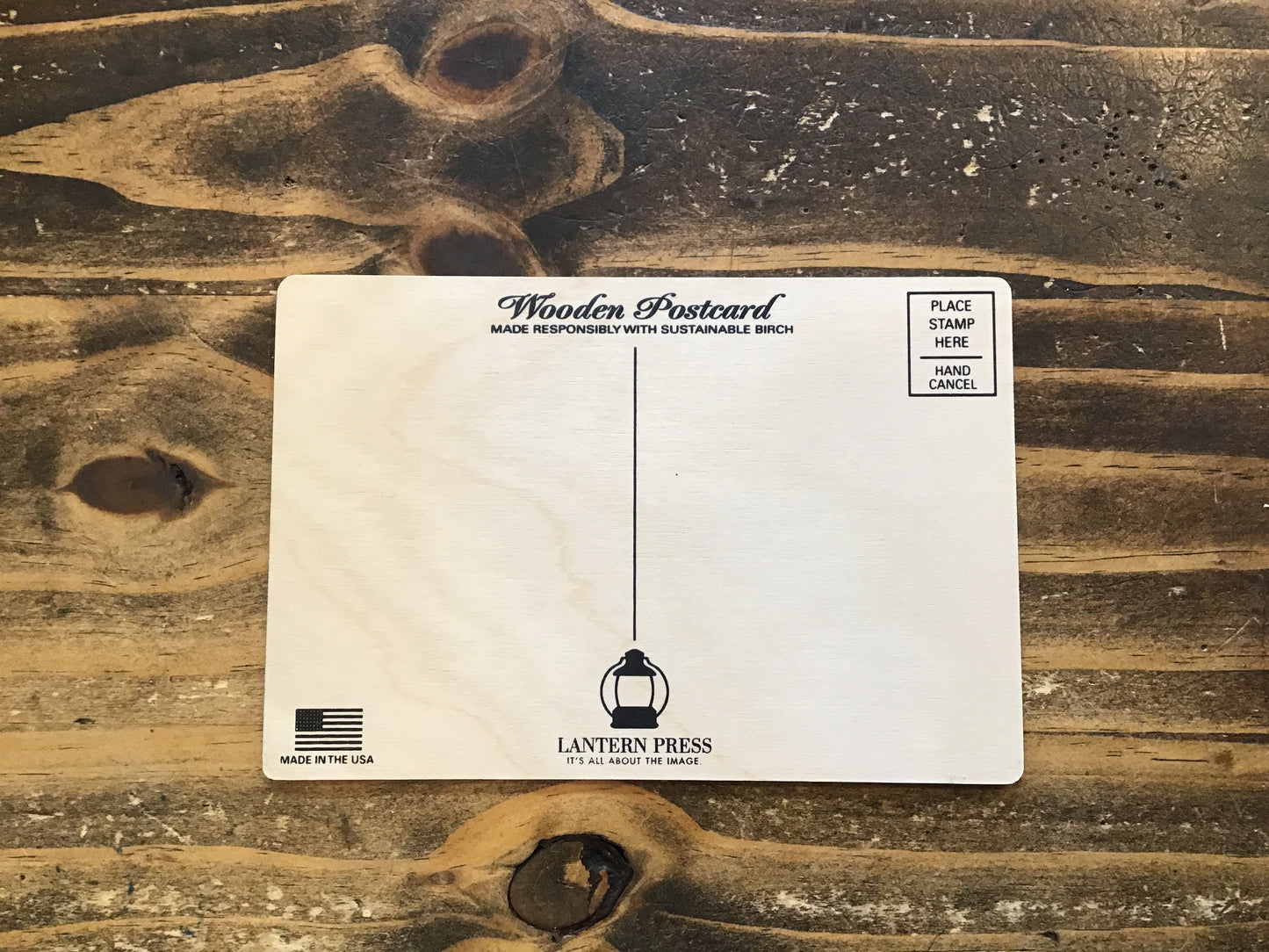 Wooden Pawhuska Postcard