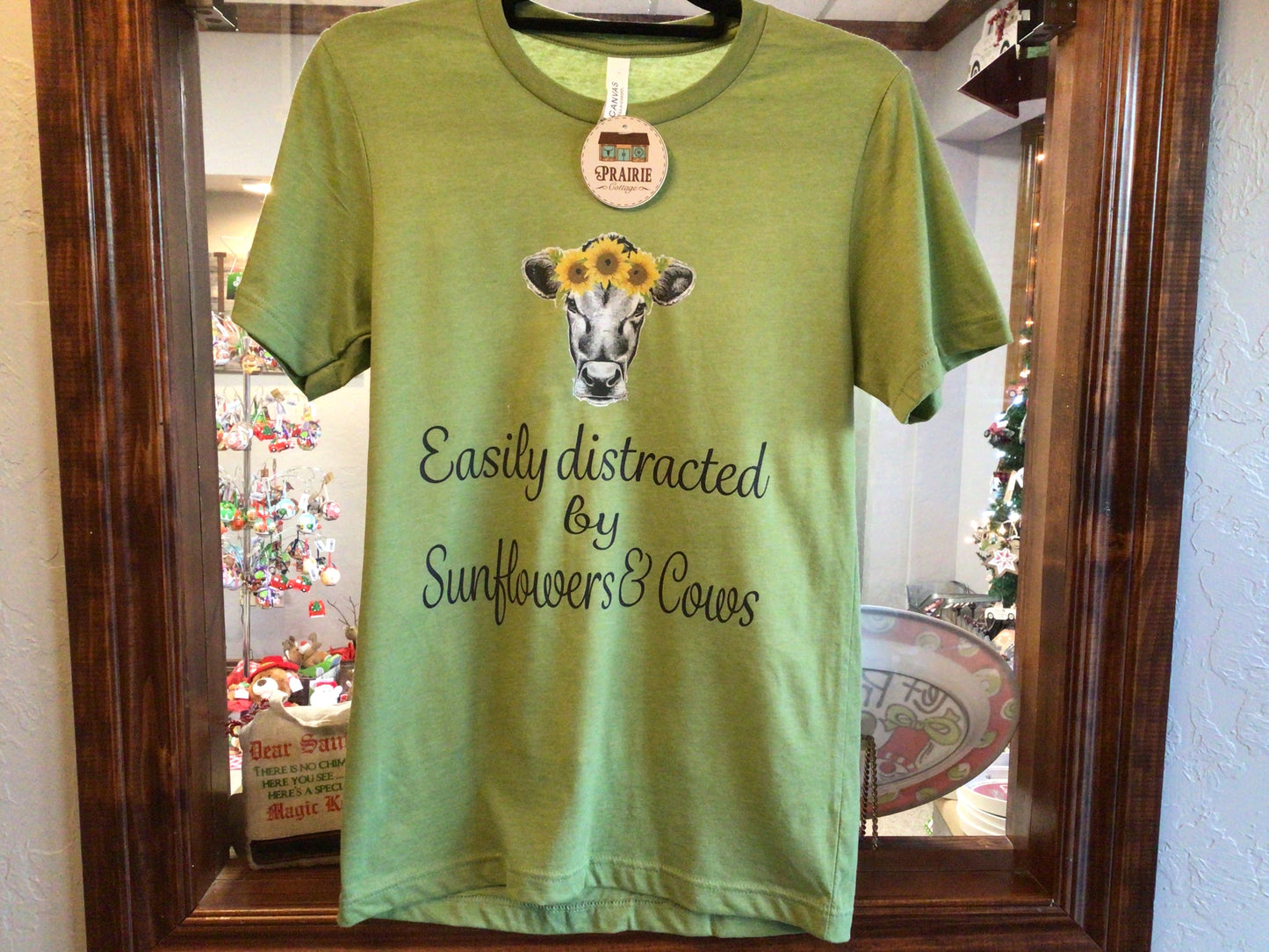 Easily Distracted By Sunflowers & Cows T-Shirt