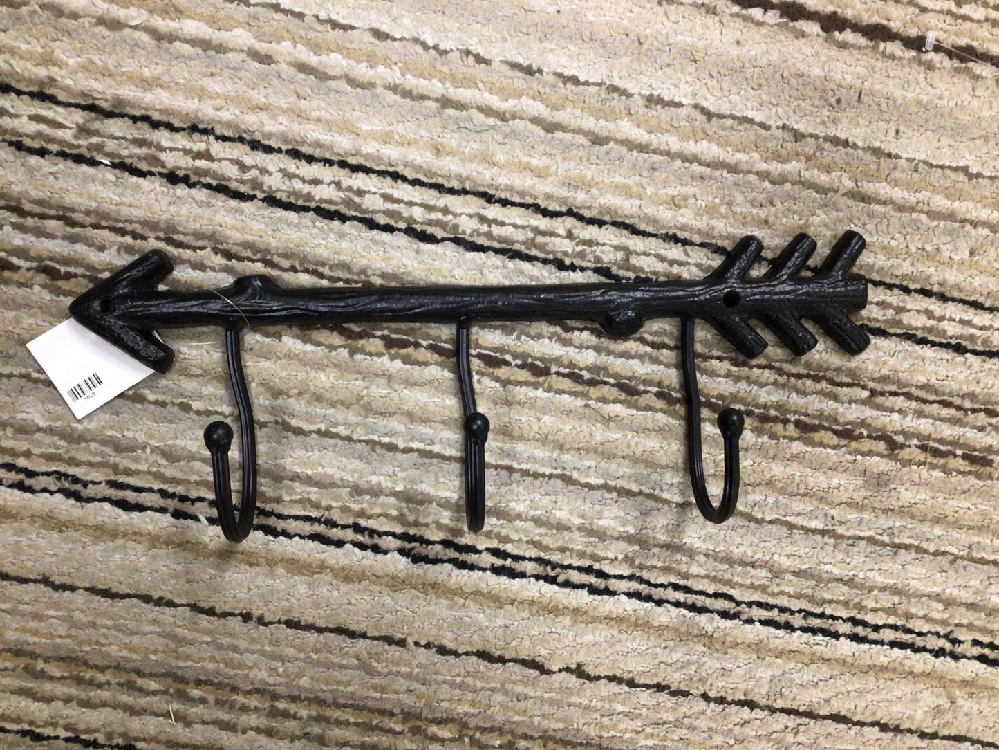 Cast Iron Arrow w Hooks