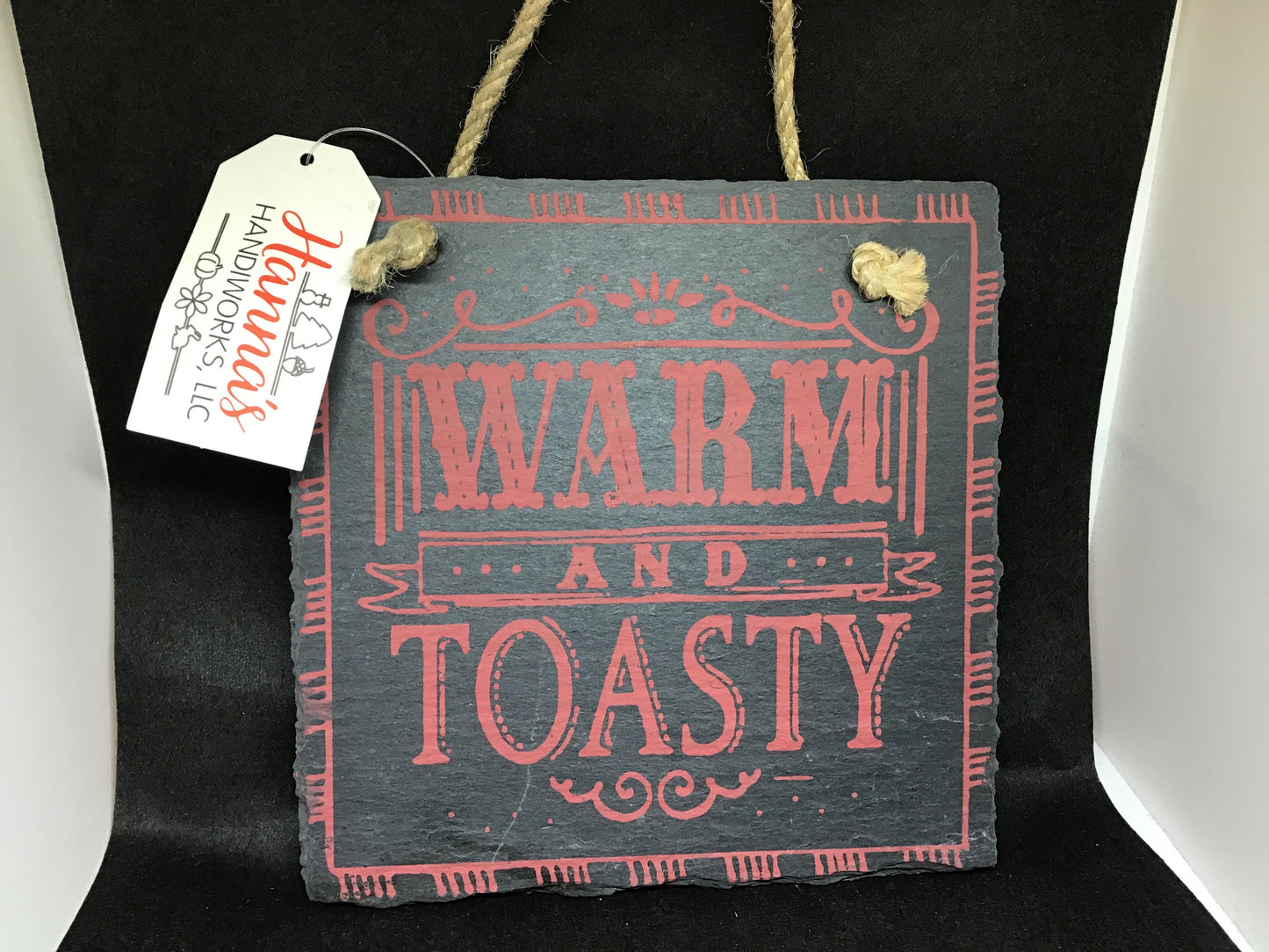 Slate Warm & Toasty Wall Hanging Sign