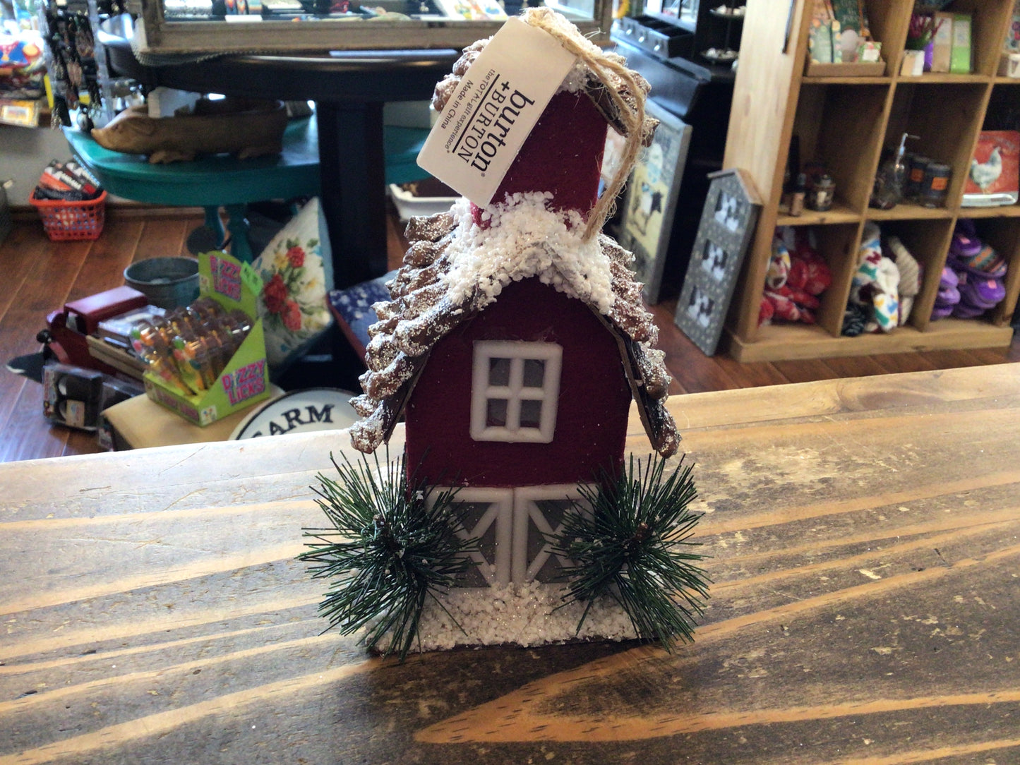 Christmas Red Barn Ornament