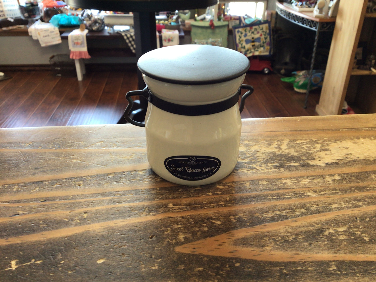 Cream Jar Handle/Lid Milkhouse Candle