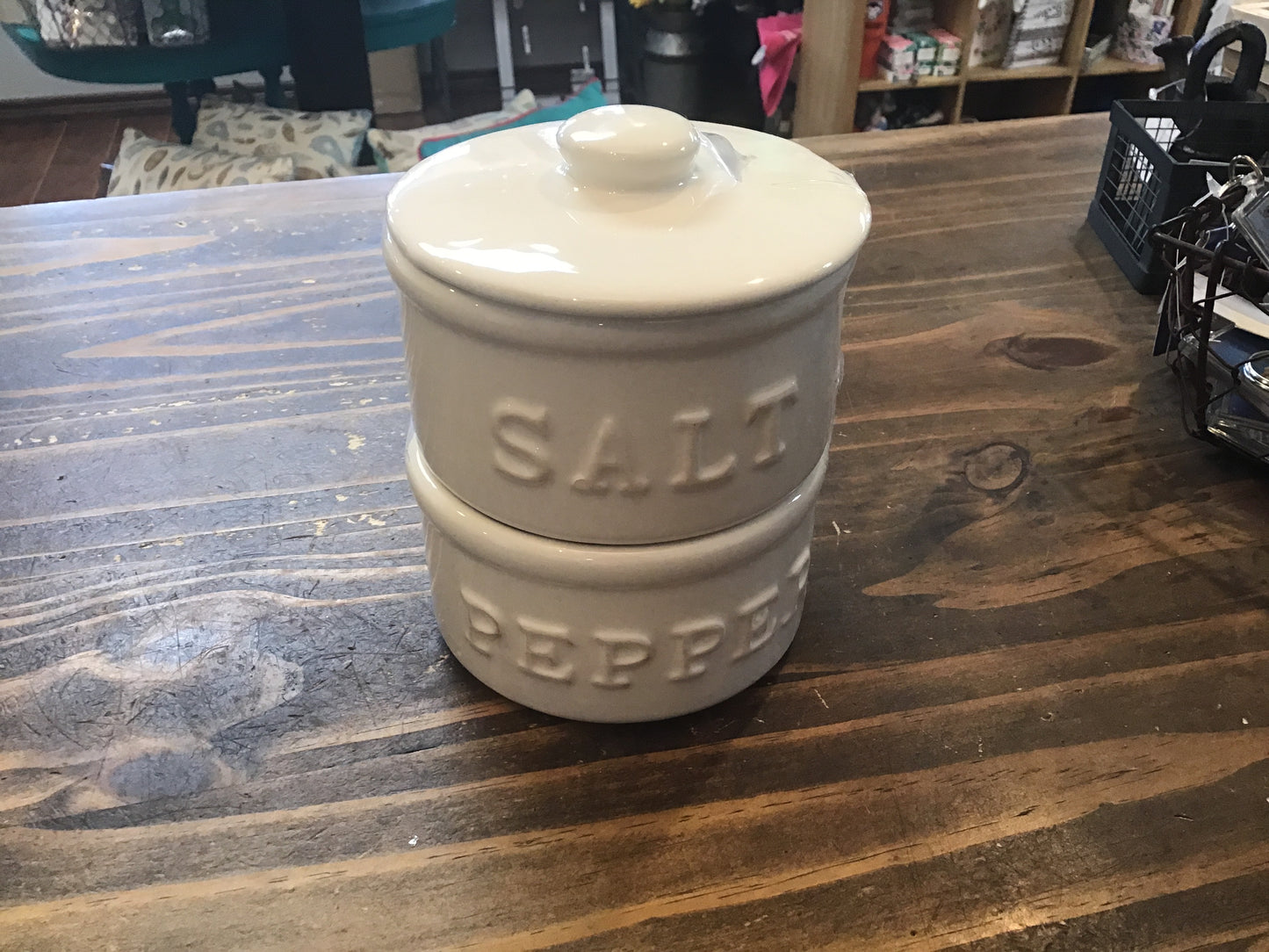 Stacked Salt & Pepper Holder