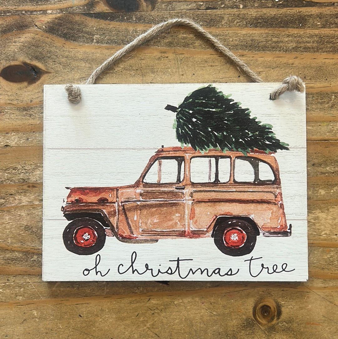 Oh Christmas Tree Large Wood Sign