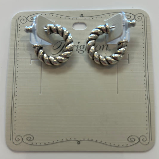 Interlock Twist Small Post Hoop
