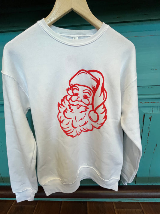 Xmas Santa Puff Sweatshirt
