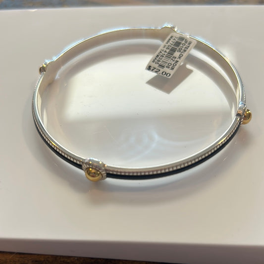 Interlock Noir Slim Bangle