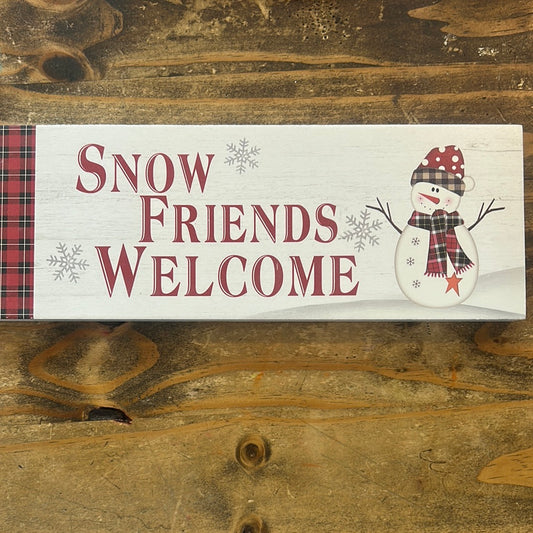Snowman Holiday Box Sign