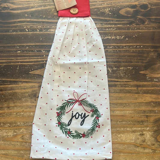 Christmas Button Tea Towel