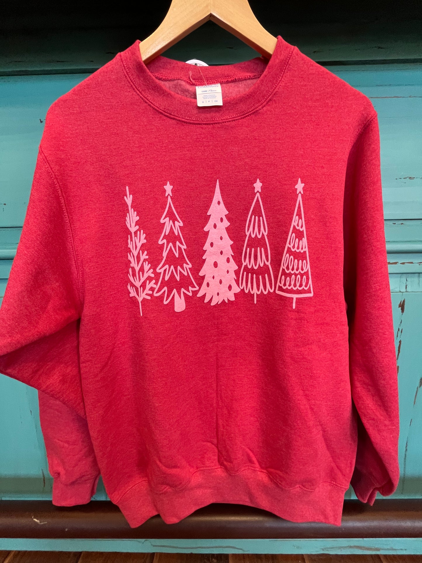 Pink Christmas Tree Puff