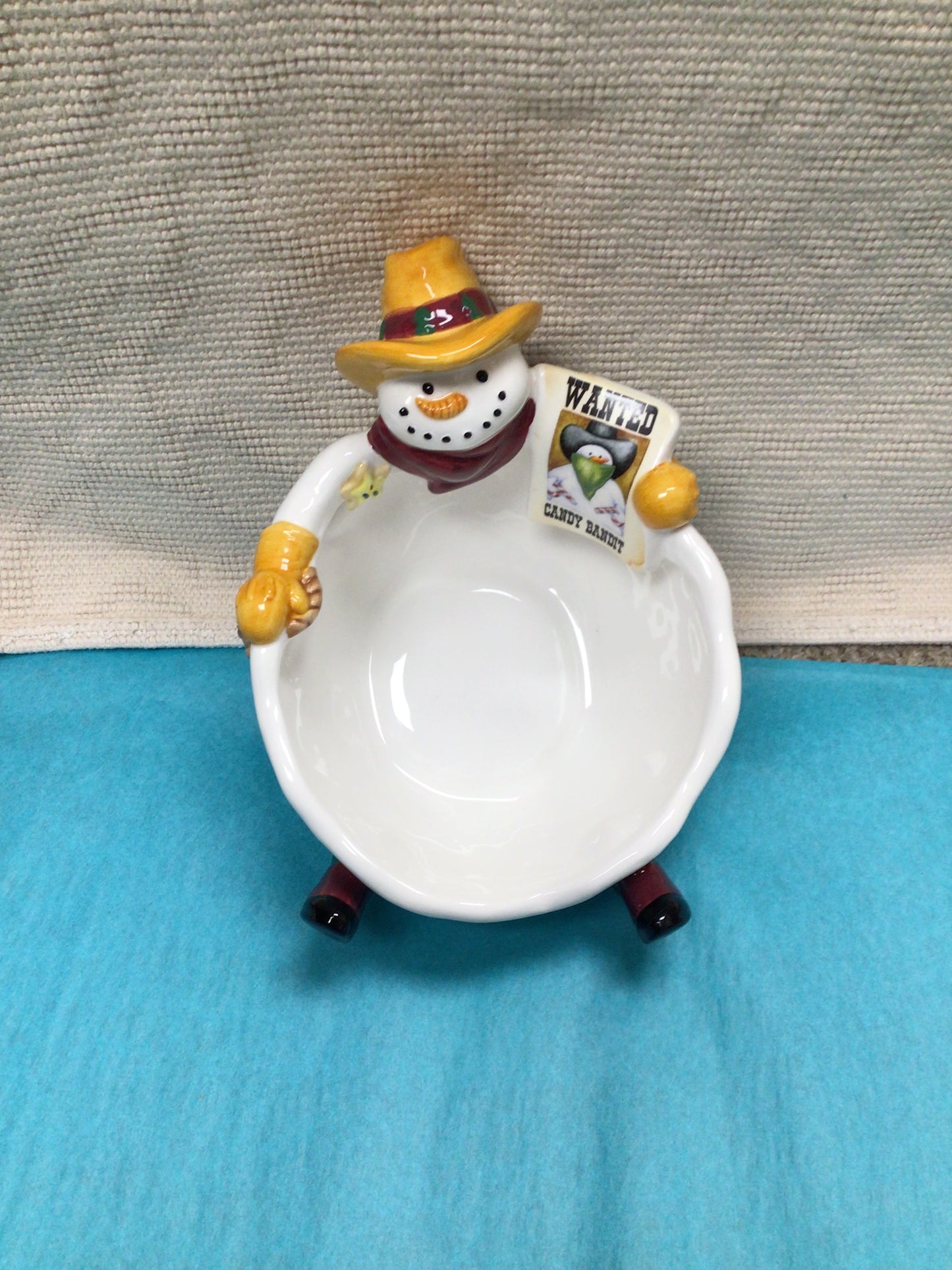 Snowman Candy Dish