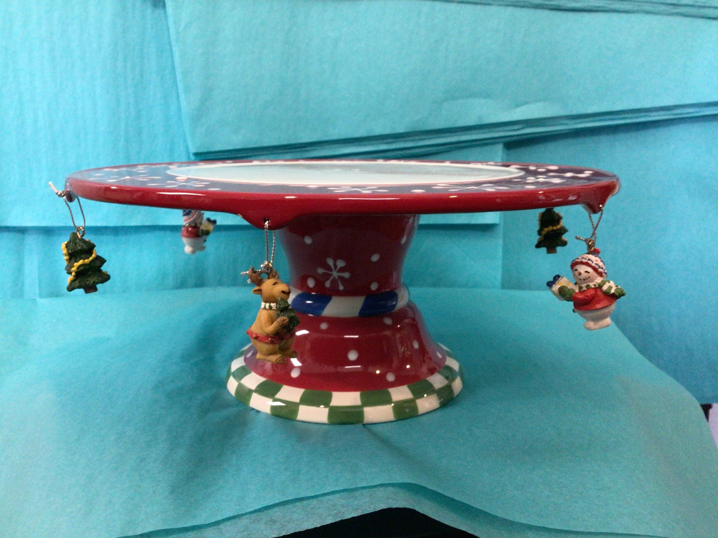 Christmas Cake Stand 10.5”