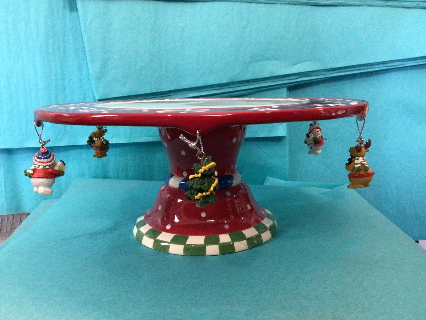 Christmas Cake Stand 10.5”