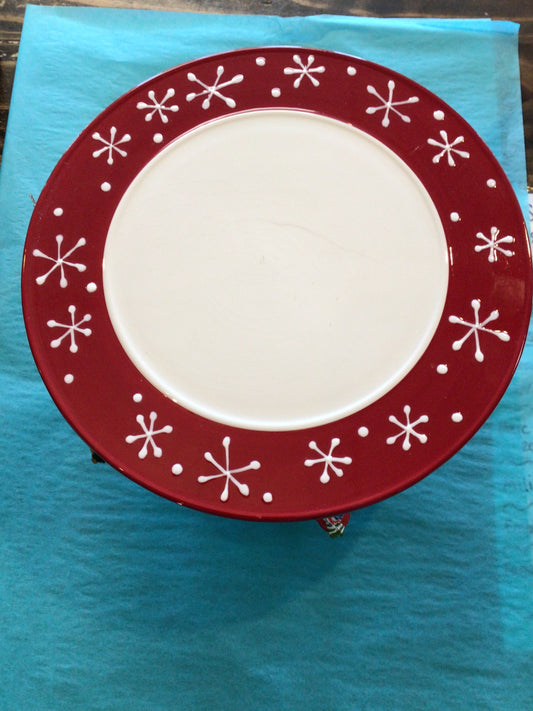 Christmas Cake Stand 10.5”