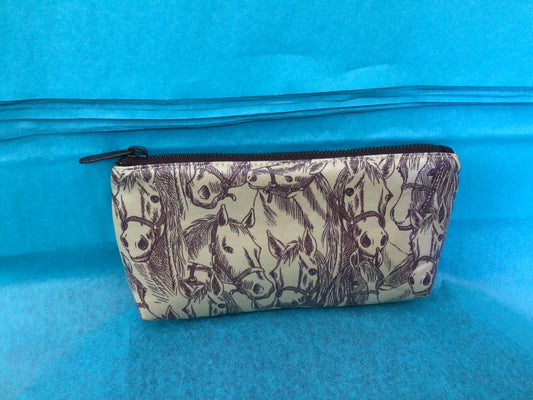 Medium Horse Makeup Bag