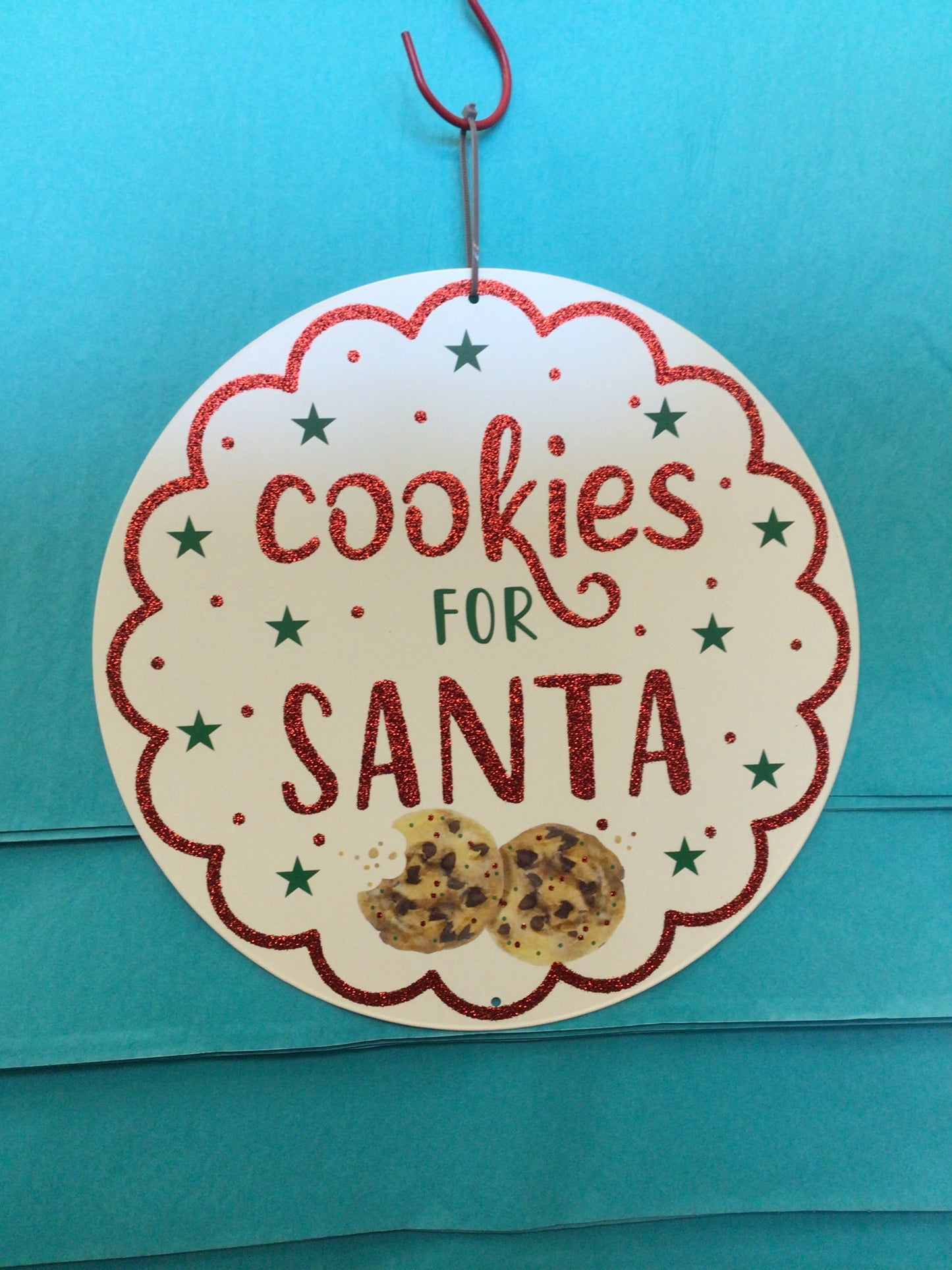 Cookies for Santa Hanging Sign