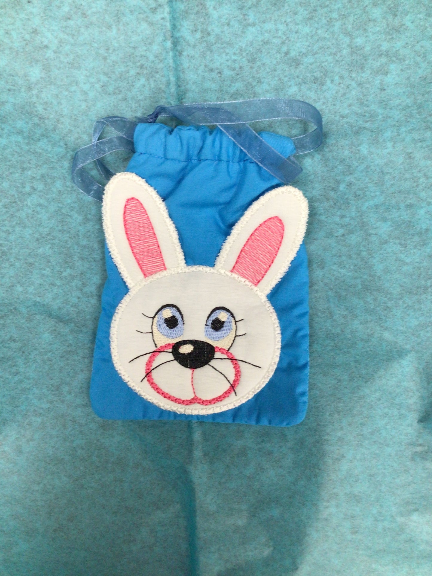 Handmade Drawstring Bunny Bag