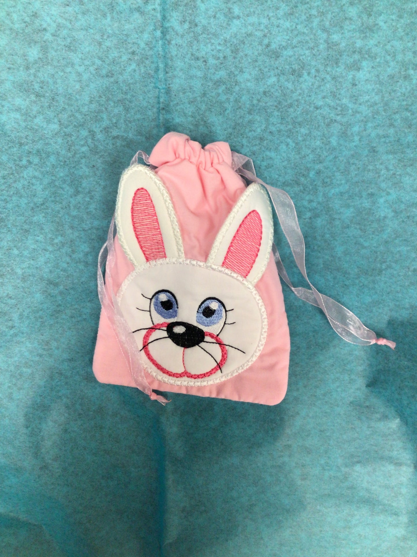 Handmade Drawstring Bunny Bag