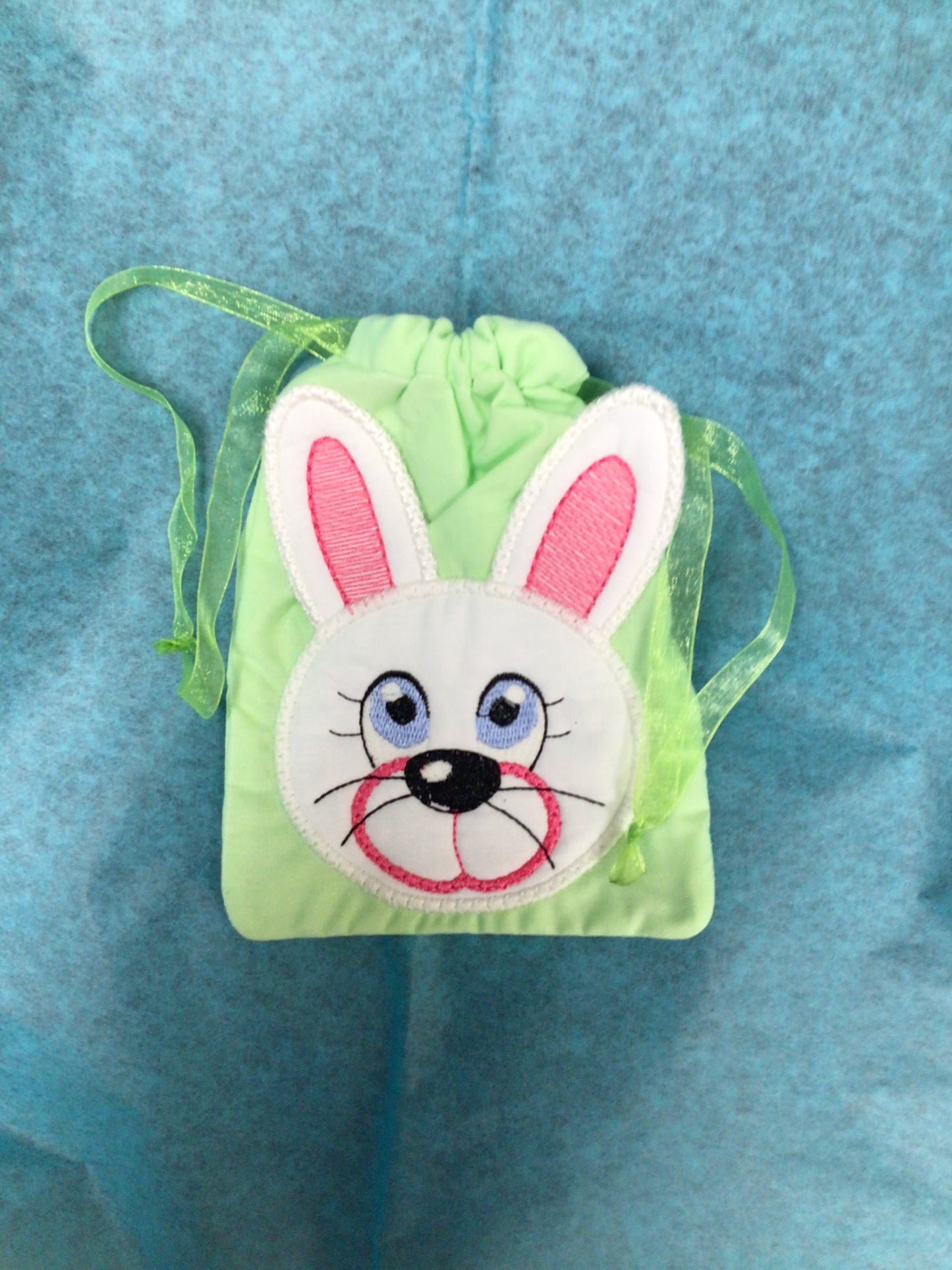 Handmade Drawstring Bunny Bag