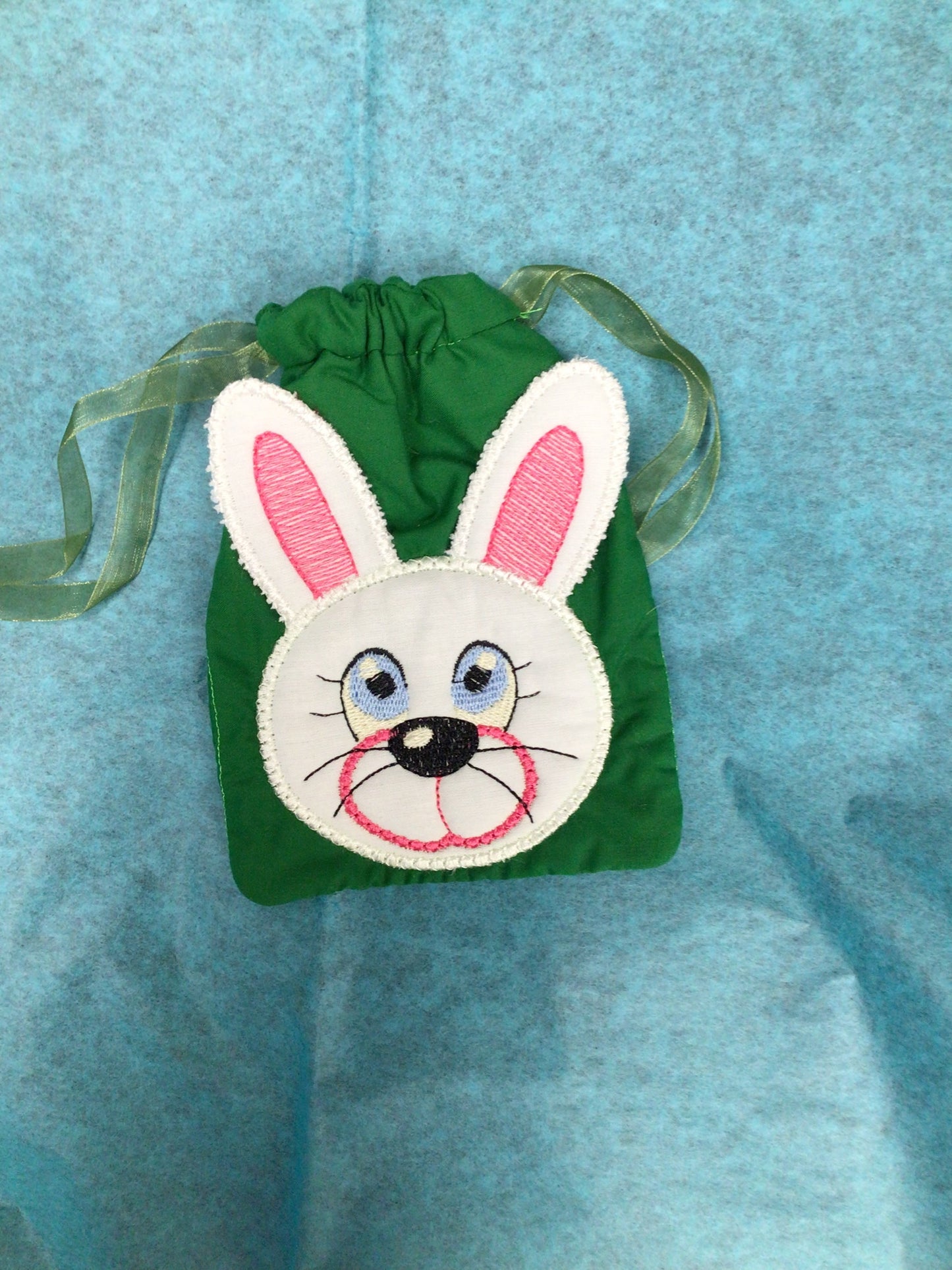 Handmade Drawstring Bunny Bag