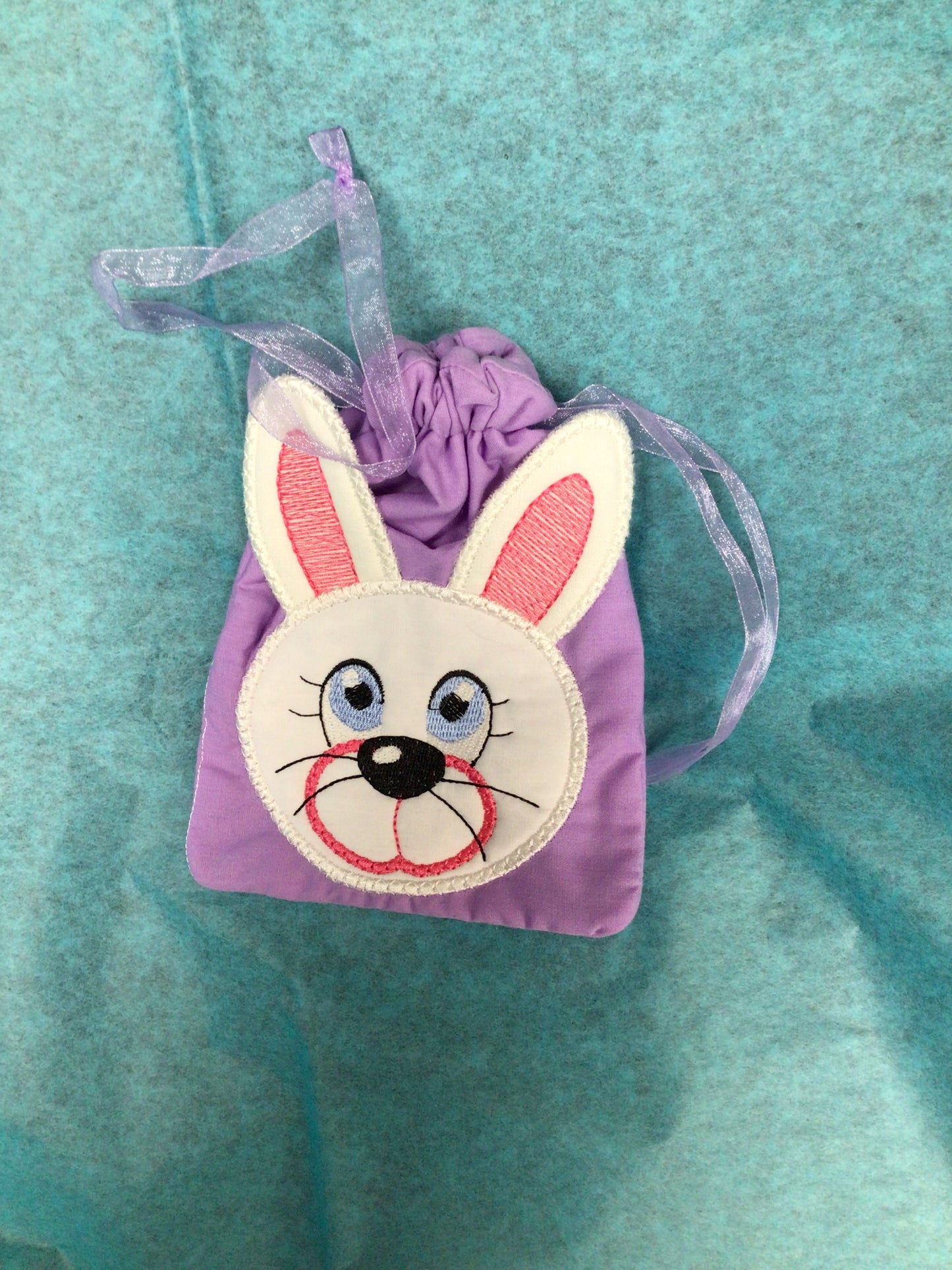 Handmade Drawstring Bunny Bag