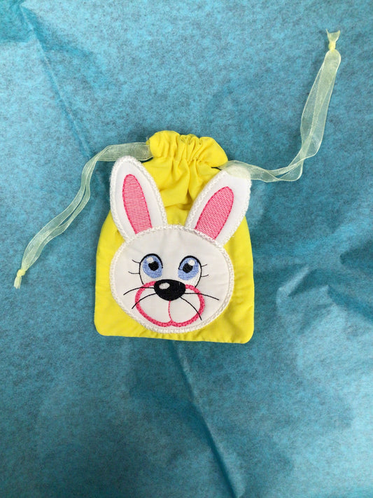 Handmade Drawstring Bunny Bag