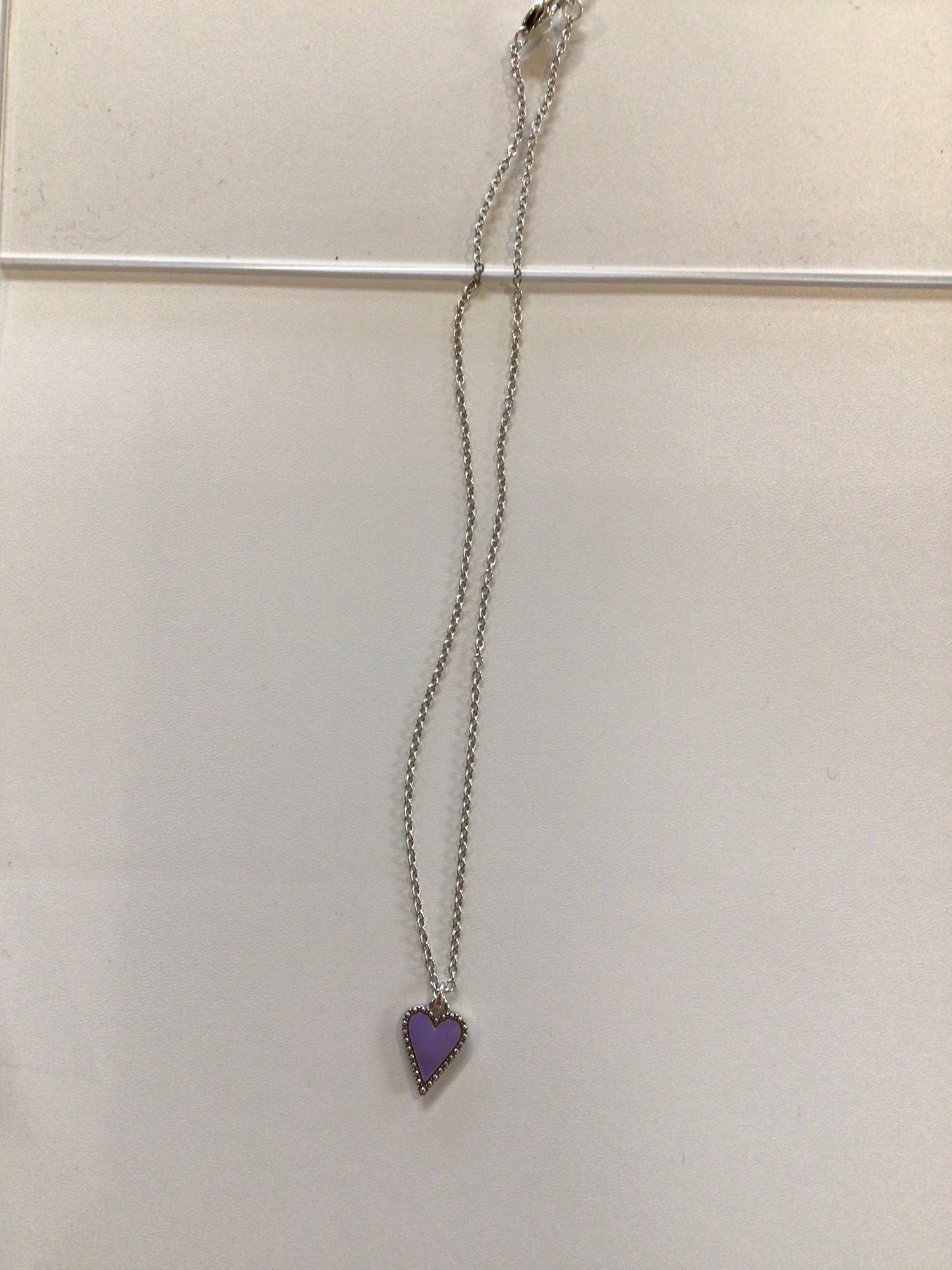 Dazzling Love Lilac Heart Necklace