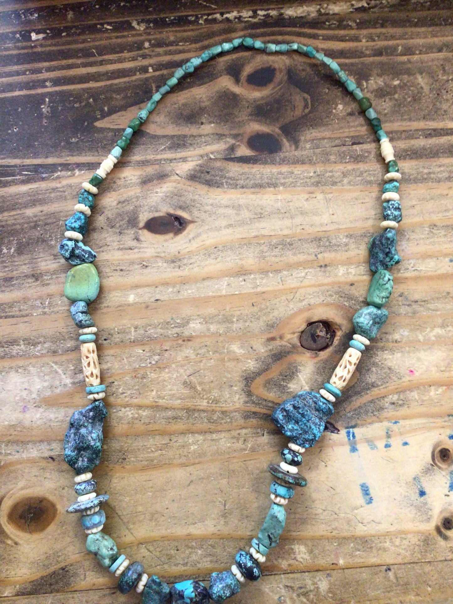 Turquoise Rock Necklace