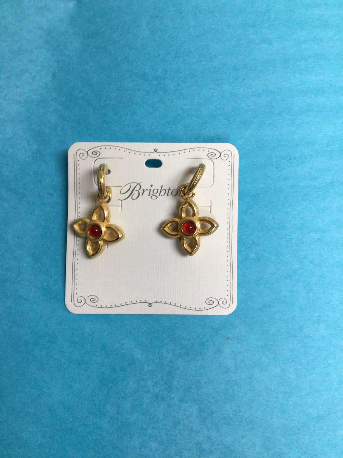 Venetian Gems Flower Reversible PST Drop Earring