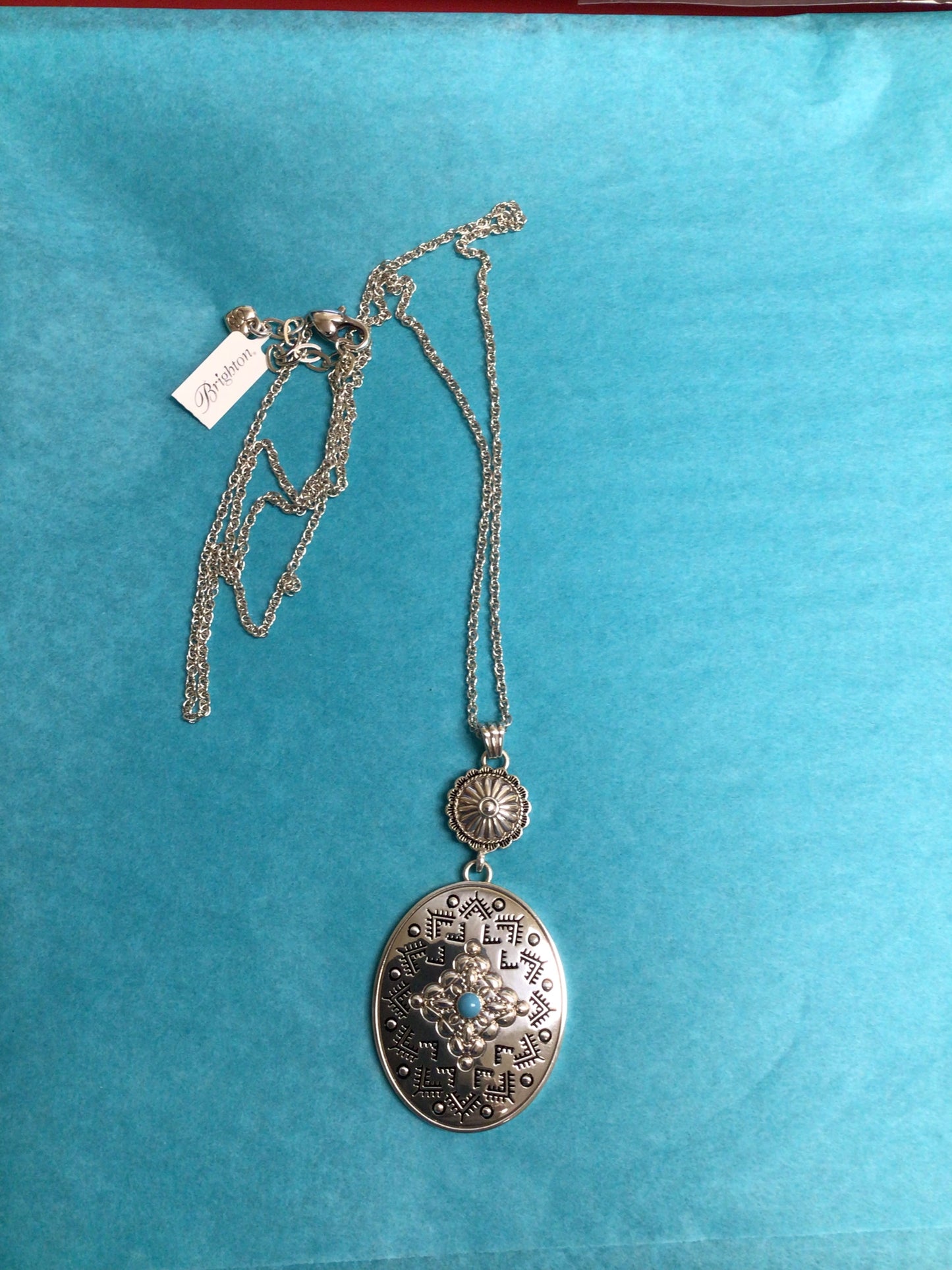 Mosaic Paseo Long Concho Necklace