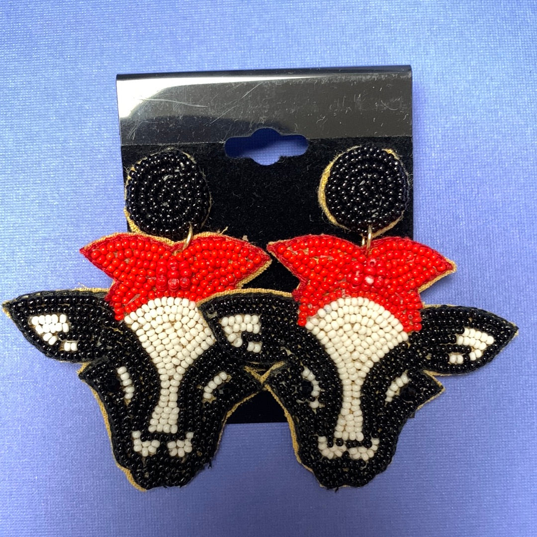 Large Beaded Earrings