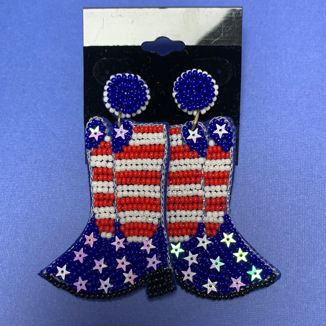 Large Beaded Earrings
