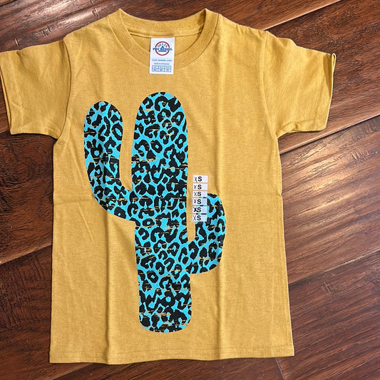 Youth Leopard Cactus T-Shirt