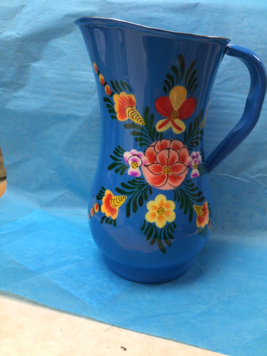 Flower Metal Pitcher
