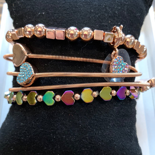 Bomb Party Heart Bracelet Set