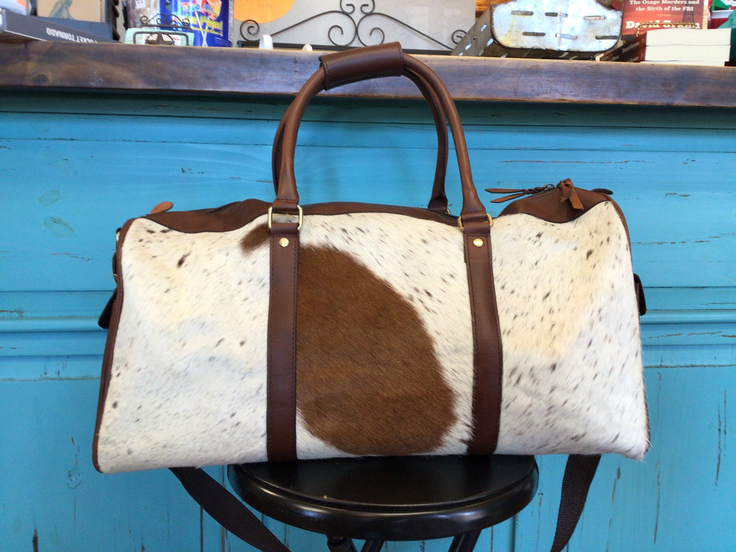 Cowhide Duffel Bag