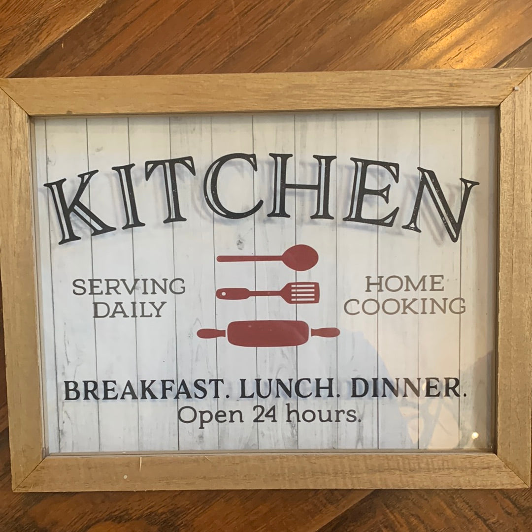 12”x9.5” Wood/Glass Wall Signs