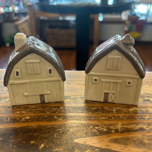 Small Barn Salt & Pepper Shakers