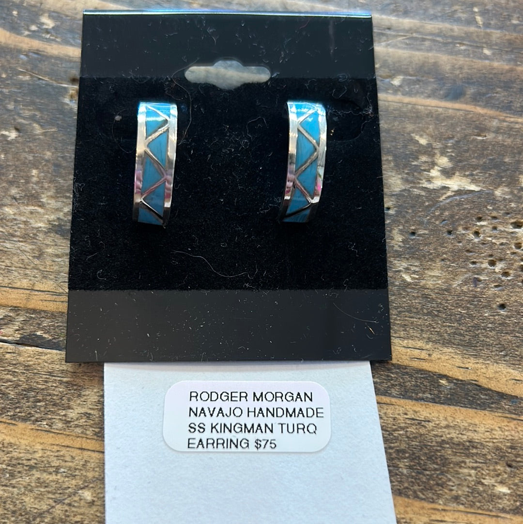SS Kingmab Turquoise Earrings